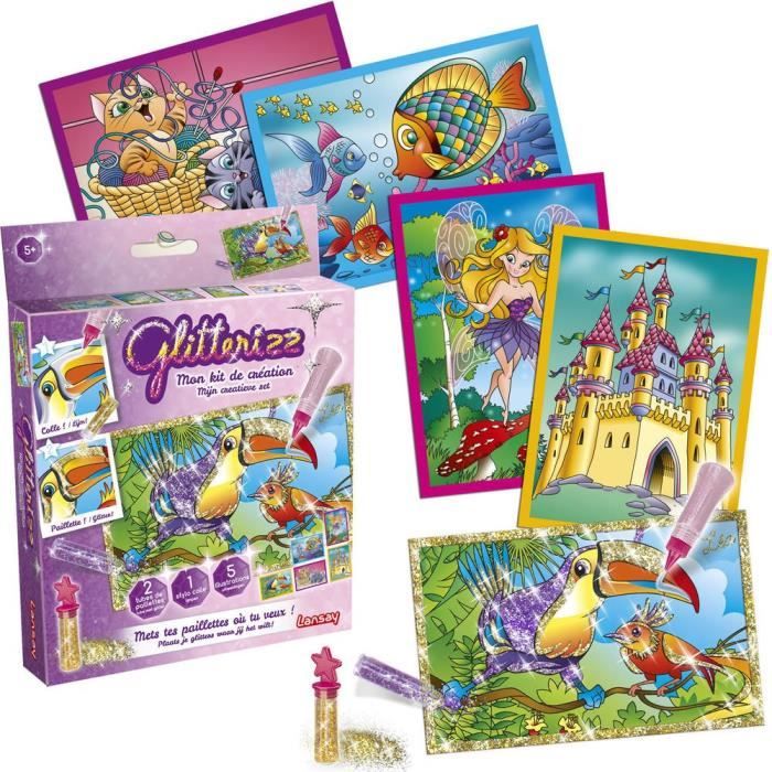 LANSAY - GLITTERIZZ® - Mon Kit de Création - Dès 5 ans