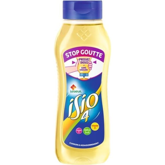 Bouteille d'huile stop goutte 675g Isio 4