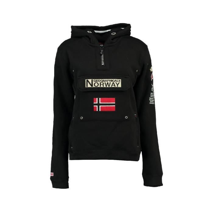 Sweat Femme Geographical Norway Gymclass New B Noir