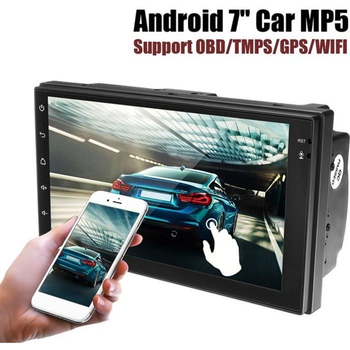 NEUFU Voiture Autoradio Android 6.0 1G+16G 7'' HD 2Din OBD/WIFI/Bluetooth 4.0/FM/TPMS
