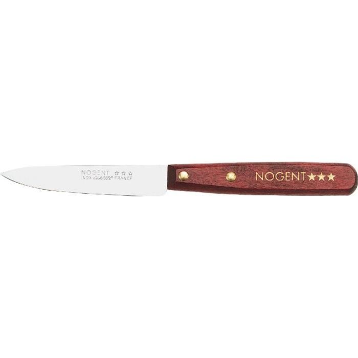 Couteau manche bois Classic Nogent Lame pointue 9c