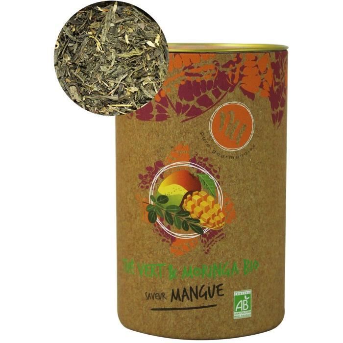 NU Thé Vert & Moringa Bio Saveur Mangue 90g