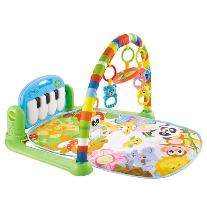 Tapis de jeu pour bébé Jouets pour 0-12 mois de gym d'activité Tapis de ventre avec piano jouet pour nouveau-né