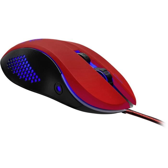 Speedlink Torn - Souris filaire pour gamer - droitier - capteur optique 3200 dpi - 7 boutons - rétro-éclairage 4 couleurs (