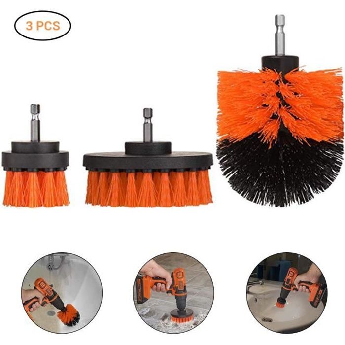 Kit de nettoyage de brosse puissante pour brosse de nettoyage pour perceuse électrique