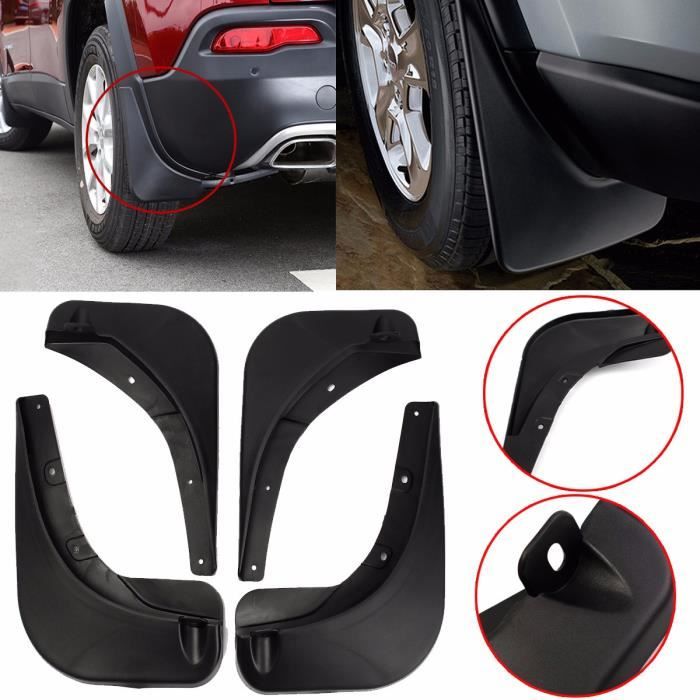 Kit 4 Pièces Garde-boue Bavettes Avant Arrière pour Jeep Renegade 2015 2016 2017