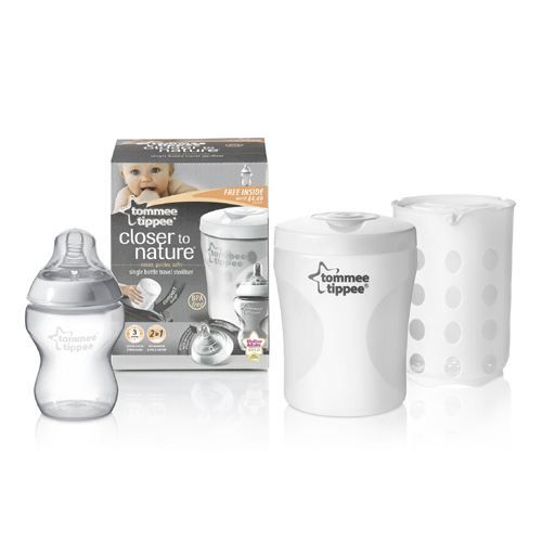 STERILISATEUR 2 EN 1 + 1 BIBERON 260ML INCLUS