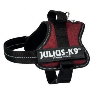 JULIUS K9 Harnais Power Baby 2–XS–S : 33–45 cm - 18 mm - Rouge bordeaux - Pour chien