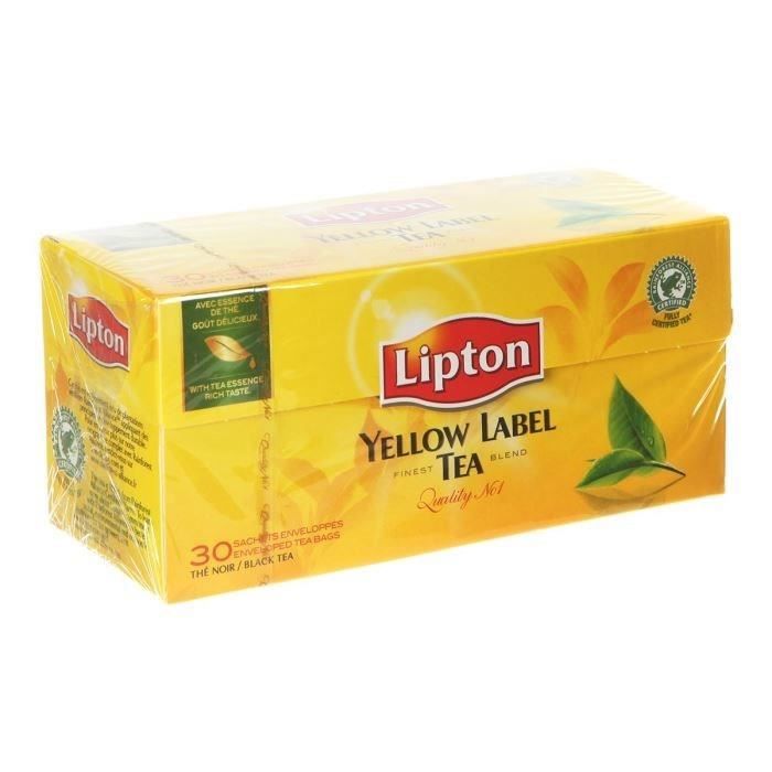 Yellow thé noir x 30 Lipton