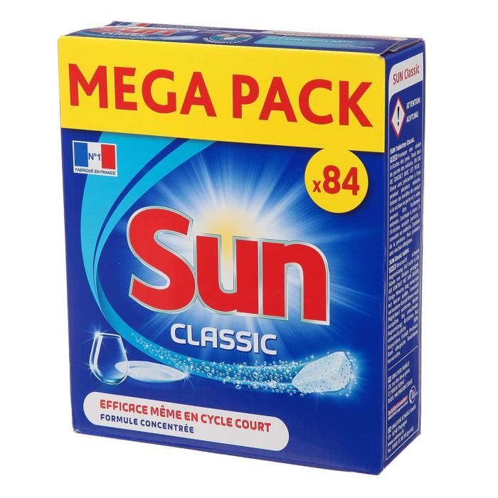 SUN Tablettes lave-vaisselle Classic - Lot de 84