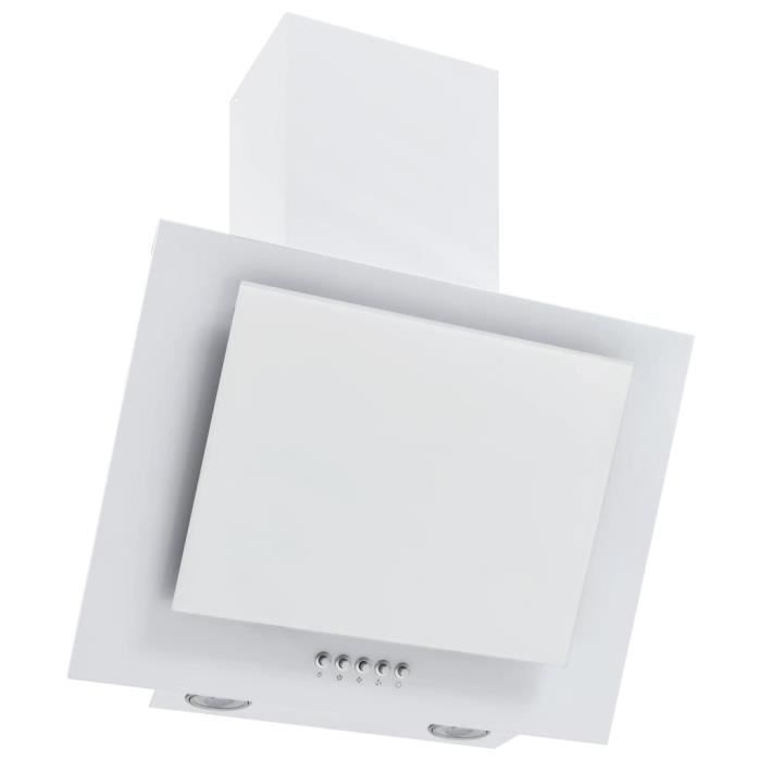 315795 - Design Furniture - Hotte avec LED Hotte aspirante - Hotte décorative murale Hotte Déco RVB 60 cm Acier inoxydable et verre