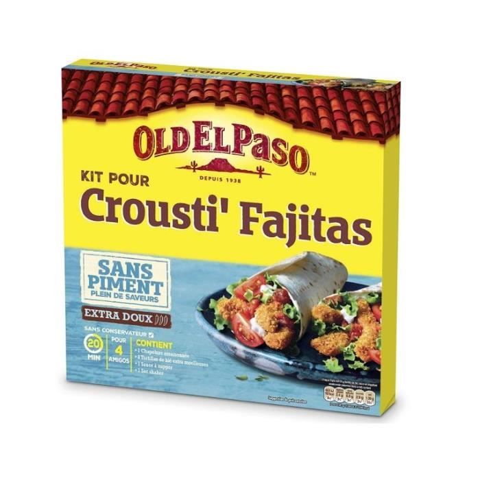 OLD EL PASO Kit pour crousti fajitas sans piment