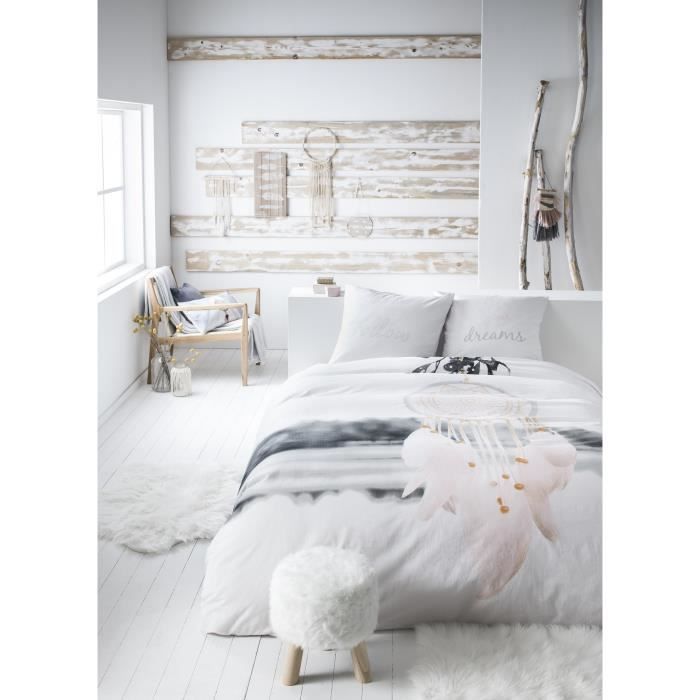 TODAY Parure de couette STOCKHOLM DROM - 1 Housse de couette 220x240 cm + 2 Taies d'Oreillers 63x63 cm