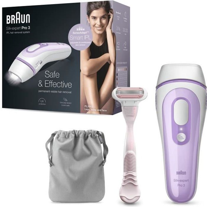 Braun, Epilateur Lumiere Pulsée, Technologie Intelligente, Flash, PL 3012 300
