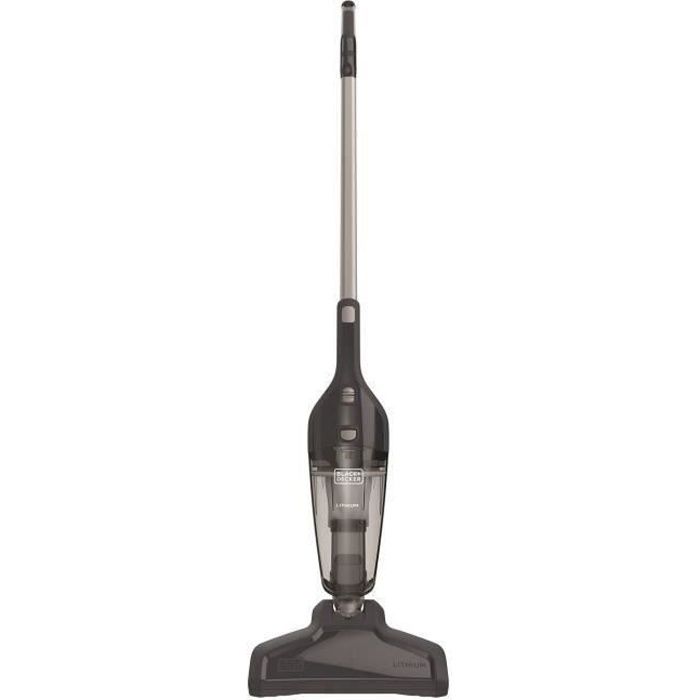BLACK & DECKER Aspirateur balai rechargeable 4 en 1 NSVA315J - Lithium 10,8 V - 1,5 Ah - Noir et gris