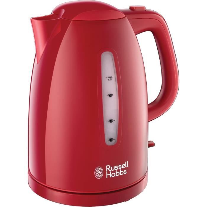 RUSSELL HOBBS 21272-70 Bouilloire Electrique 17L Texture Ebullition Ultra Rapide - Rouge