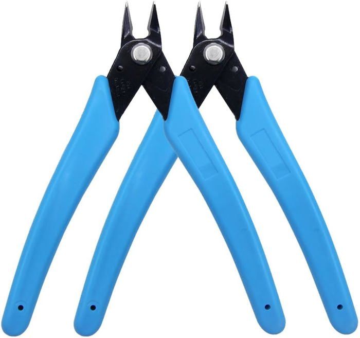 Pince Coupante Bijoux Pince Coupante Affleurante Lot 10 Micro-Pinces Coupantes HOUSERAN 12.7cm - Bijoux Électronique Coupe-fil Affleurant Ressort Pince Coupante Precision