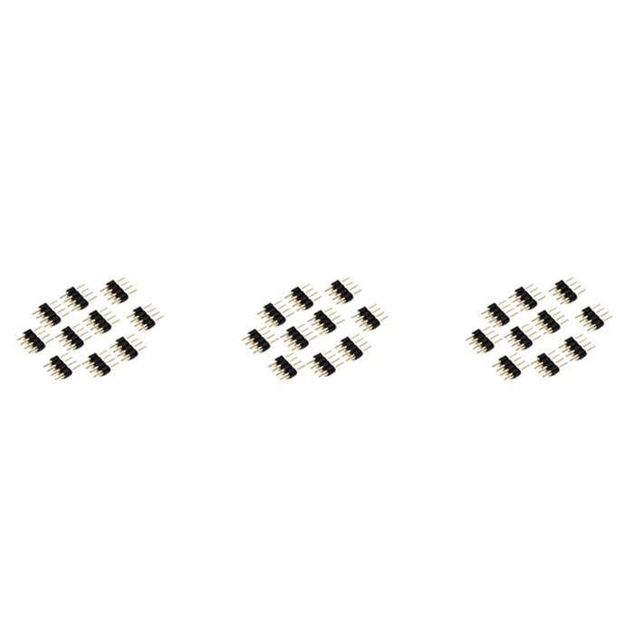 Kit Connecteurs LED 8mm 4 Broches – 5x Bar-to-bar + 5x Contrôleur RGB – Pour Bande LED 5050 – Installation Facile