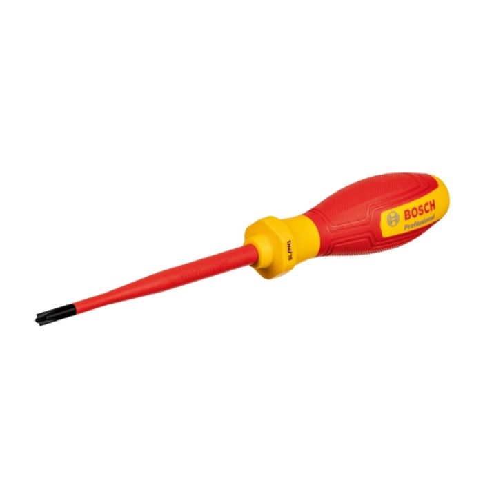 Bosch Professional tournevis VDE platPH1x100 certifié jusquà 1 000 V isolé avec un élastomère thermoplastique TPE