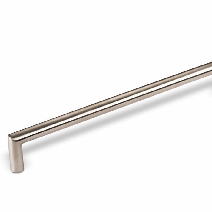 SOTECH Barre Penderie NANO Aluminium Brossé Mat – 1000 Mm, Revêtement Caoutchouc Antidérapant