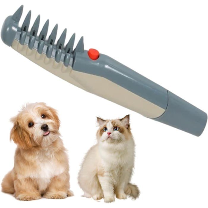 Meilleurs prix pour Peignes électriques 2 en 1 pour chiens et chats peigne électrique de toilettage peigne à démêler sûr (piles non incluses)