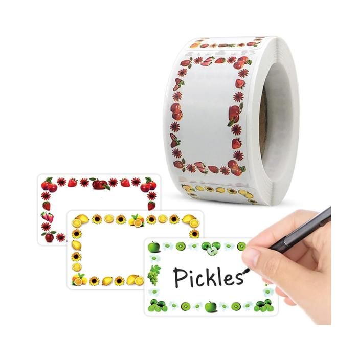 LPAMABA 800 Pcs Etiquettes Autocollantes Bocaux 38mm Etiquet
