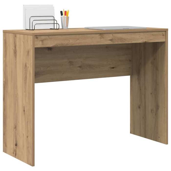 Kenneth@ Bureau - 1 PERSONNE - Table dordinateur - chêne artisanal - 100x40x76 cm - Bois dingénierie LL979