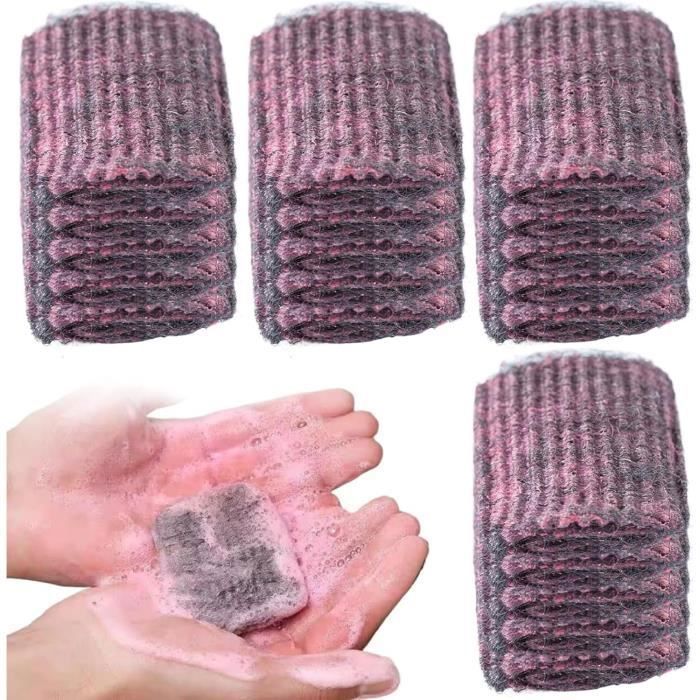 10 Pièces Tampon Jex Avec Savon, Tampons De Savon En Laine D'acier