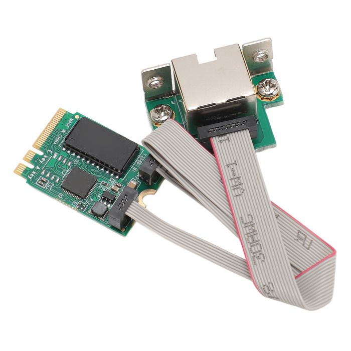OMABETA Carte Ethernet de bureau Carte réseau M.2 2.5G 1000 100Mbps adaptateur Ethernet Port RJ45 carte informatique rangement