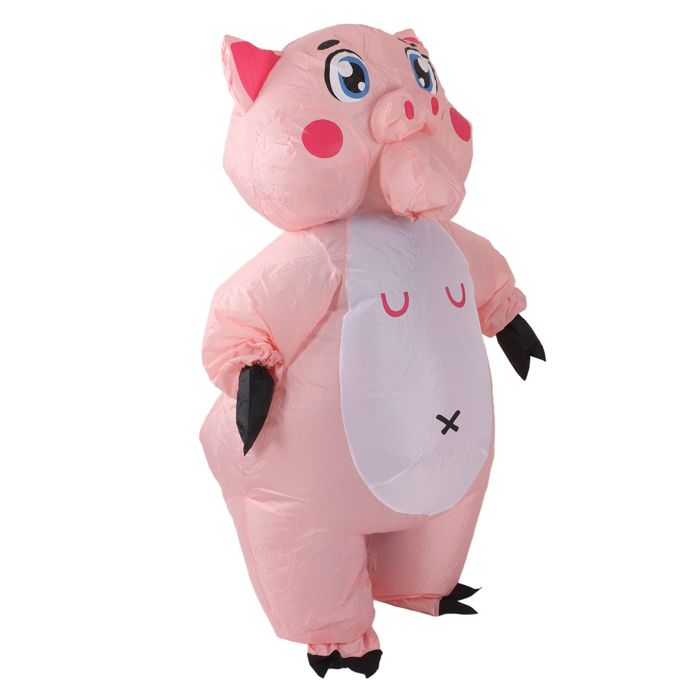 OMABETA Costume Gonflable Cochon Rose Cosplay Halloween Adulte