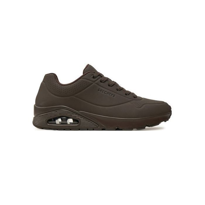 Skechers Sneakers Hommes SKECHERS UNO STAND ON AIR Chocolat Taille 45 EU – Style Rétro-Sport et Confort Aérien