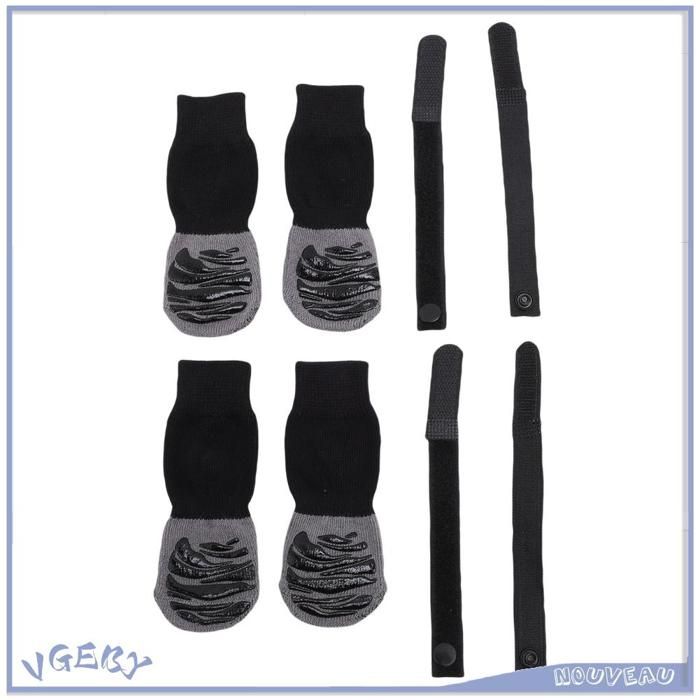 Comparer les prix de Duokon Chaussette pour chien Chaussettes pour chien résistantes à la pluie antidérapantes confortables en animalerie kit