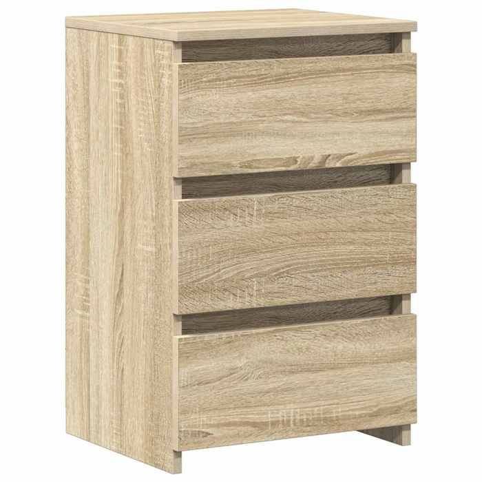 Petit meuble de rangement Tables de chevet - 2 pcs - GKK - Chêne sonoma 40x35x62 5 cm Aggloméré - Pour Lit @858
