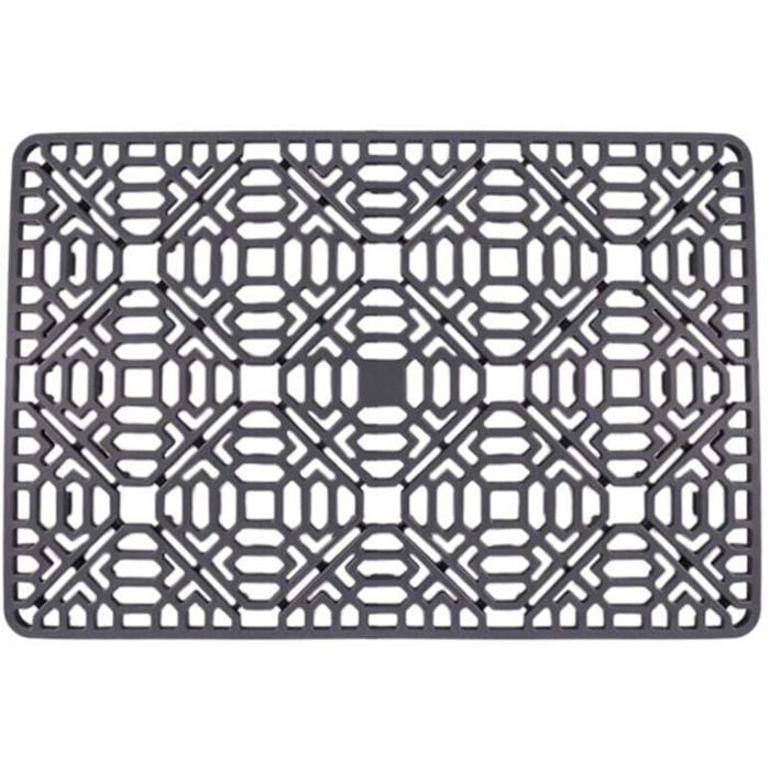 Tapis Evier Cuisine, Tapis D'évier, Protection D'évier, Silicone Tapis D'évier Cuisine Pour Comptoir De Cuisine De Salle De Bain Résistant à La Chaleur Rouille (Gris Foncé, 30.5 X 30.5 X 1cm