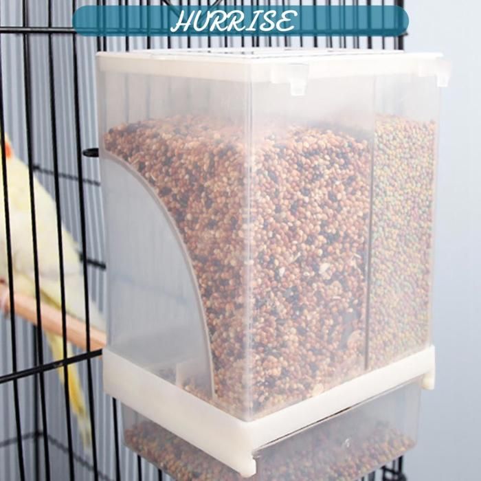 Comparer les prix de Sonew Mangeoire à oiseaux Mangeoire automatique transparente pour oiseaux distributeur de graines pour animaux de animalerie kit