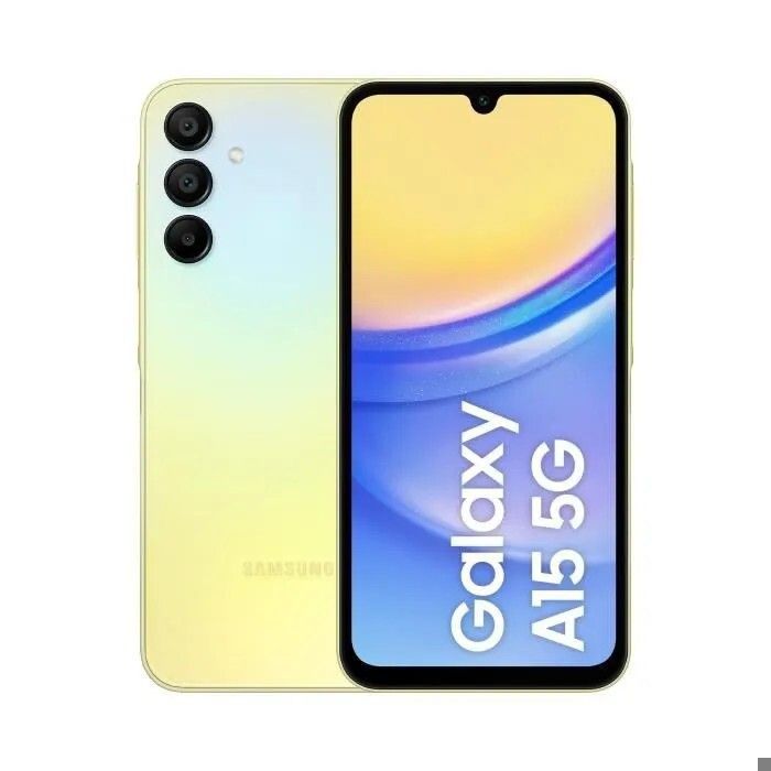 Samsung Galaxy A15 5G Smartphone 128 Go Jaune Single SIM - Version US (États-Unis)