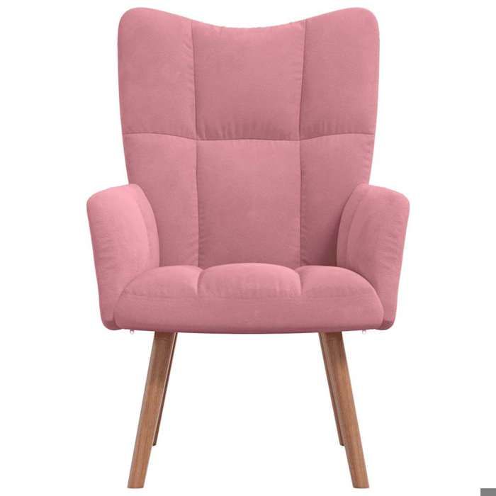 Chaise de relaxation(Adolescent/adulte) - Ergonomique∬érieur - Rose Velours - Taille totale:61 5x69x95 5cm C539314