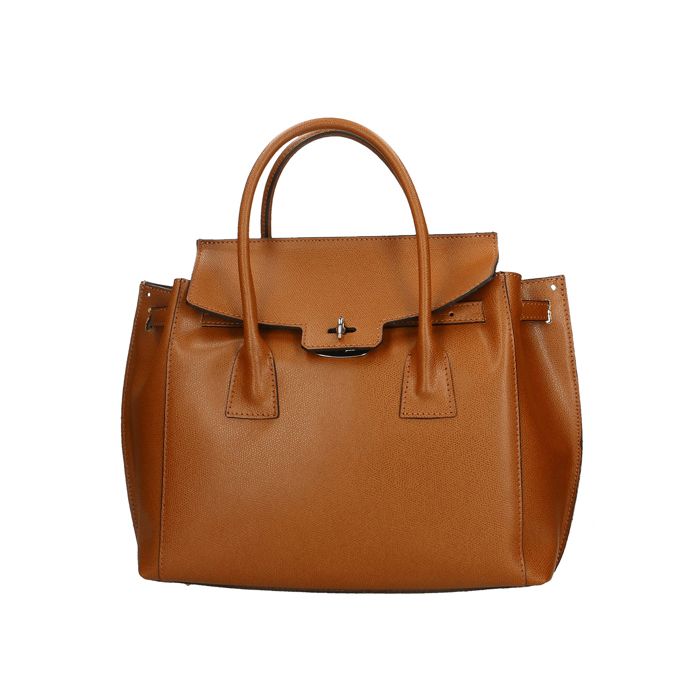 Sac à Main Cuir Croco Femme Fermeture Rabat Bandoulière Amovible Made Italy Dark Cognac UNICA 34x32x12 cm GLX22770523FBG-P_608_CUOIO Sac à Main Cuir Croco Femme Fermeture Rabat Bandoulière Amovible Made Italy Dark Cognac UNICA 34x32x12 cm GLX22770523FBG-P_608_CUOIO