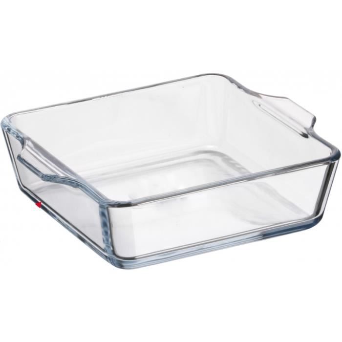 Plat à Four En Verre Borosilicate 1 Litre - 26x15x4.5 Cm - Rectangulaire Avec Poignées - Micro-ondes, Four, Lave-vaisselle - 8