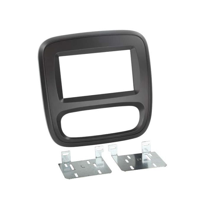 Adaptateur de façade 2-DIN Renault Trafic / Opel Vivaro 2014-> noir - ACV - Noir