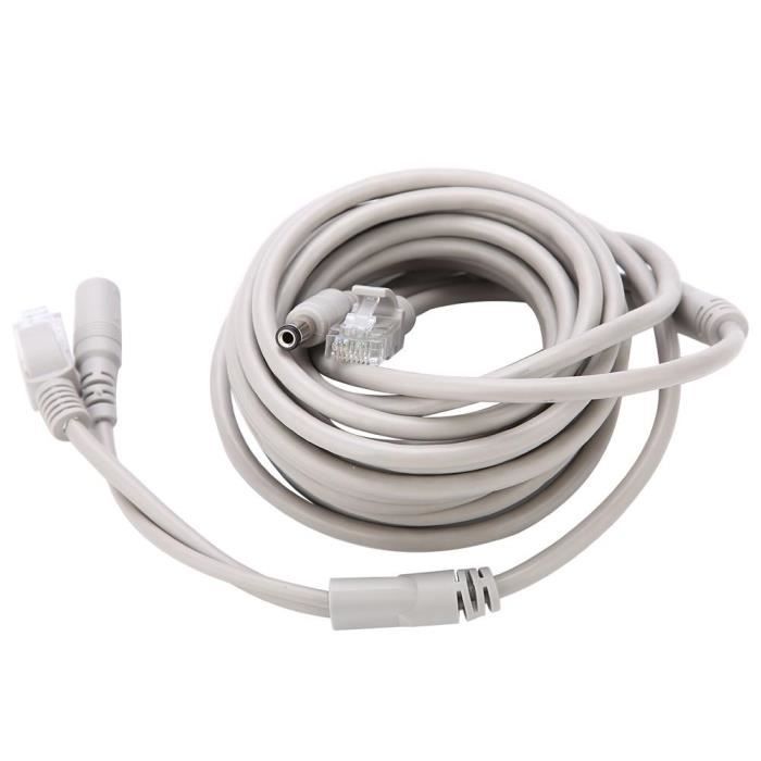 Câble Ethernet RJ45 + DC - AKOZON - 5M/10M/15M/20M - Compatible caméras ...