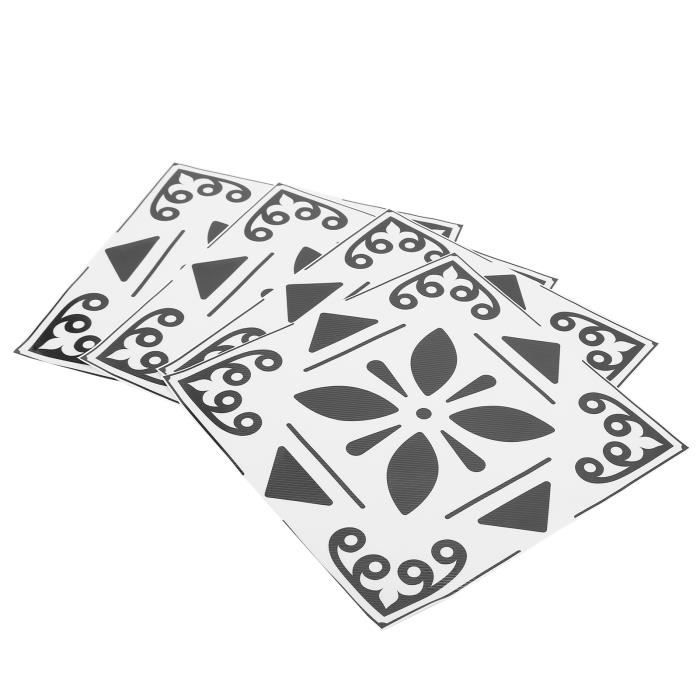 Akozon Pops Au Sol 4 Pièces Autocollants Pour Carrelage Anti-huile Imperméable Anti-dérapant