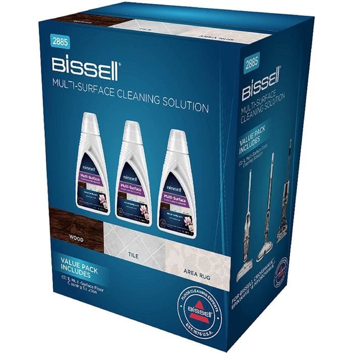 BISSELL Solution de Nettoyage MultiSurfaces Pack Avantageux 3 x 1 L