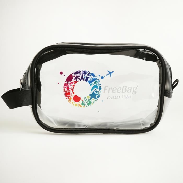 Freebag Trousse De Toilette Transparente Pour Avion En Pvc