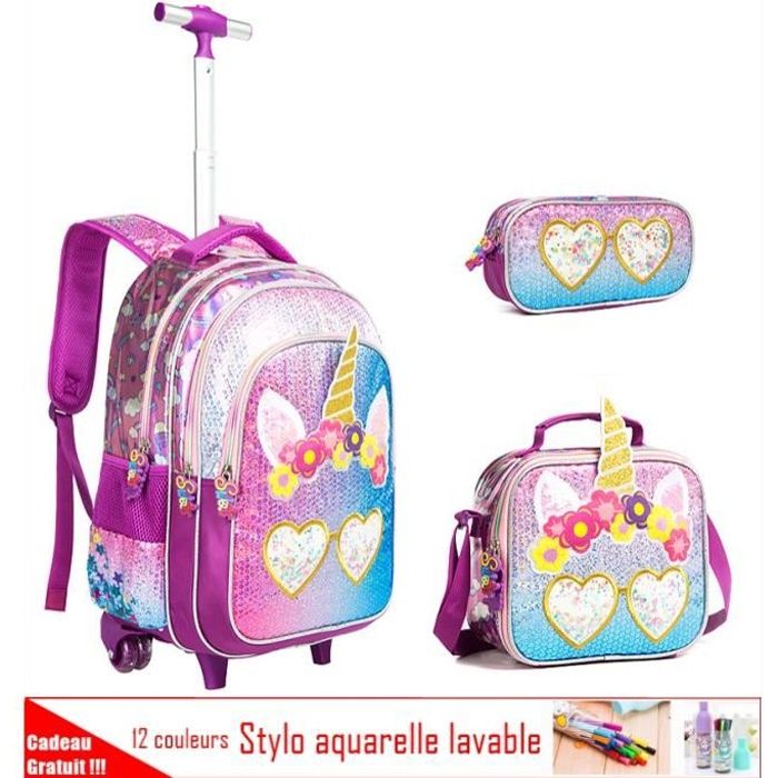 Cartable a deals roulette paillette