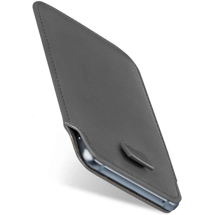 MoEx Slide Case Custodia In Pelle Vegana Per Google Pixel 5, Cover Ultra Sottile Con Protezione 360°, Fondina Con Passante, Colore Ciano - 2