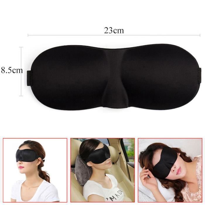 Masque de Sommeil 3D Anti-Lumière