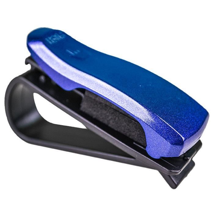 Porte-Lunettes Voiture Xiuyer Magnétique - Cuir PU - Universel - Pour Pare-soleil - Noir Ou Blanc