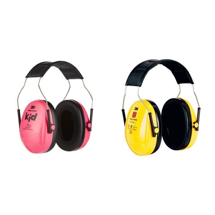 Lot De 2 Casques Anti-bruit Enfants SNR 26 DB - Pour 3-16 Ans, Confortables Et Pliables - WIYETY