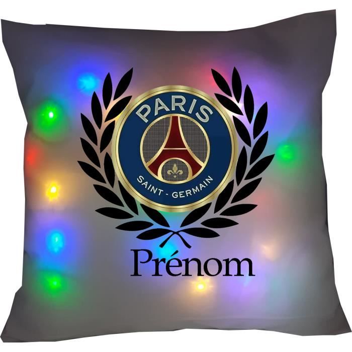 COUSSIN LUMINEUX PERSONNALISABLE FOOT PSG 2